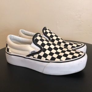 Vans platform slip on